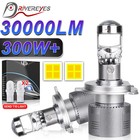 300W H7 H4 Bi LED Projector Lens 30000LM H11 9005 9006 H8 H9 Car Lights 12V 24V