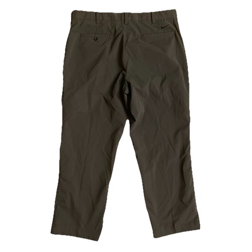 Pantaloni da golf Nike Fit Dry Performance da uomo 34 x 30 pantaloni elasticizzati a righe antracite - Foto 3 di 10