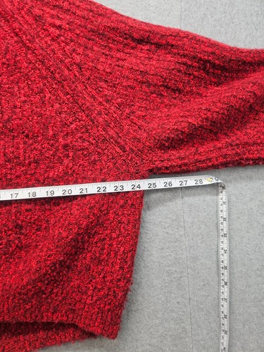 Madewell Damen Pullover S Rot Raglanärmel Rundhals Stretch Pulli Cropped - Bild 9 von 17