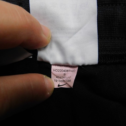 Nike Cut Off Drawstring Shorts Mens Small Black Cotton 10" inseam - Picture 10 of 13