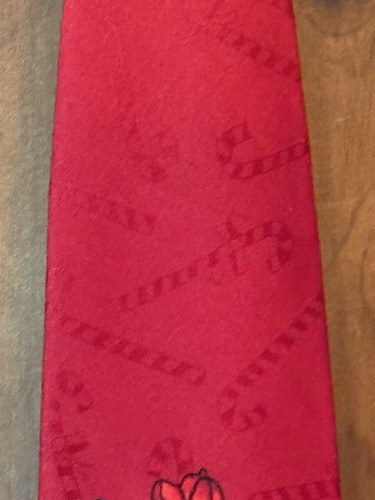Hallmark Yule Tie Greetings Christmas Neck Tie Golfing Santa Reindeer - Picture 6 of 9