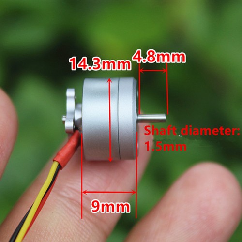 1104 Mini 14mm 4300kv Brushless Motor For 1S-3S FPV RC Drone Racing Quadcopter - Picture 5 of 9