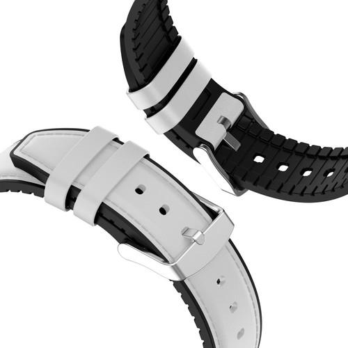20 MM & 22 MM Replacement Faux Leather + Silicone lining Smart Watch Strap Band - Picture 50 of 52