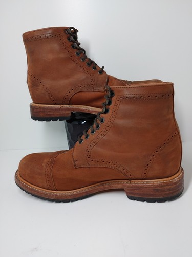 BOTAS WILCOX FAIRFAX PUNTERA GOODYEAR RIBETE MARRÓN ÓXIDO Nu-Buk CUERO HOMBRE 9.5. - Imagen 2 de 12