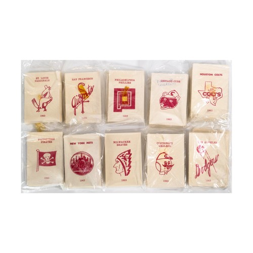 Big League Mgr Manager 1963 Baseball Season - NL Player Cards Only! Bag EX