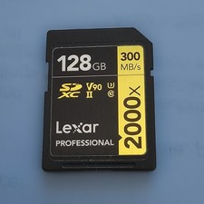 Lexar Professional SDXC Memory Card 2000x 128GB Class 10 UHSII