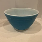 Vintage Pyrex 401 Primary Blue/Turquoise Mixing Nesting Bowl 1.5 Pint