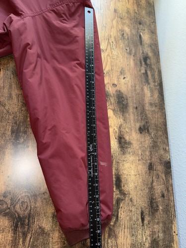 LL Bean Giacca Uomo XXL Warm Up Foderato in Pile Cappotto Bomber Marrone - Foto 14 di 15