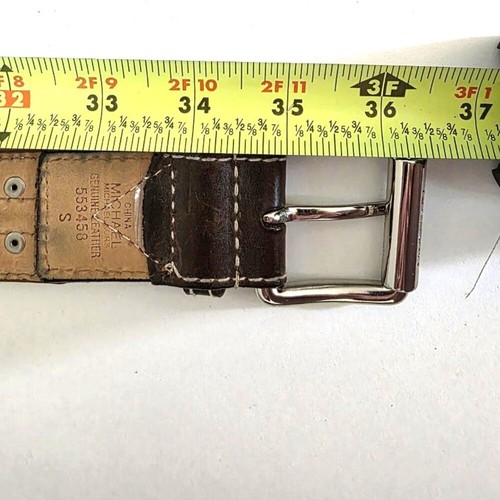 Michael Kors Astor Ledergürtel mit Nieten braun Größe S - Bild 8 von 8