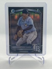 Santiago Suarez 2025 Bowman Chrome 1st Bowman Reptilian #BCP-142 - Rays 
