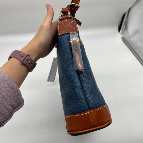 Bolsos Bandolera Jeans Dooney & Bourke Cuero Guijarro Color Azul - Imagen 8 de 12