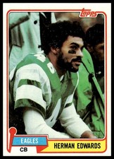 1981 Topps #179 Herman Edwards Philadelphia Eagles NM+