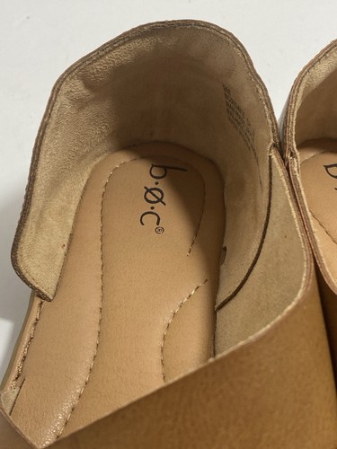 boc Born Concept Kamryn Leather Sandals 9M Brown Slip On - Picture 12 of 15