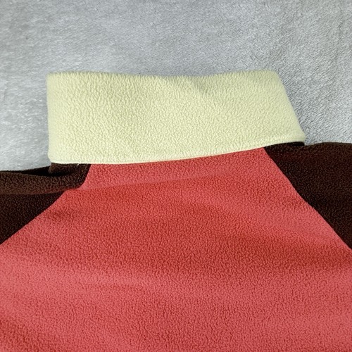 Marmot Mountain Works Women's XL Fleece Pullover Yellow/Brown/Red 1/2 Zip EUC - Picture 19 of 19