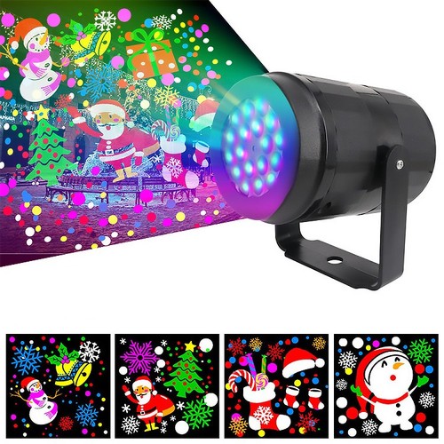 Proiettore laser faretto luci di natale per addobbo natalizio disegni Natale - Foto 2 di 5