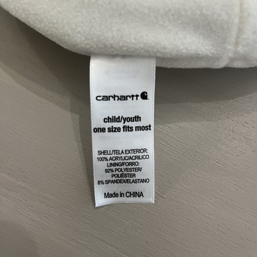Carhartt Fleece Lined Beanie Child Youth Multicolor Striped Hat One Size Girls - Picture 6 of 8
