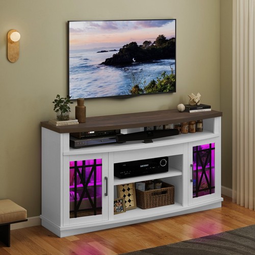 TV Stand for Living Room Entertainment Center for 65/55 TV Media Console Table - Picture 13 of 15