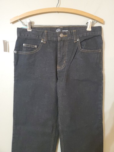 Boys Wonder Nation Relaxed Fit Jeans, Black Size 10 Husky 25 Inseam #2205 - Picture 3 of 13