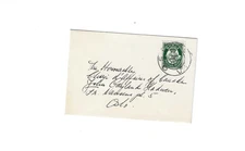 NORWAY Tiny Cover sent from Oslo (Embajada de Mexico) to Canada (Charge de Affai