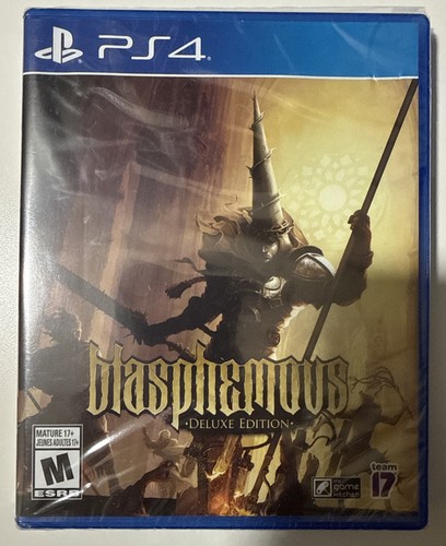 Blasphemous Deluxe Edition PS4 PlayStation 4 2021 *disco suelto en estuche*pequeña abolladura - Imagen 9 de 15