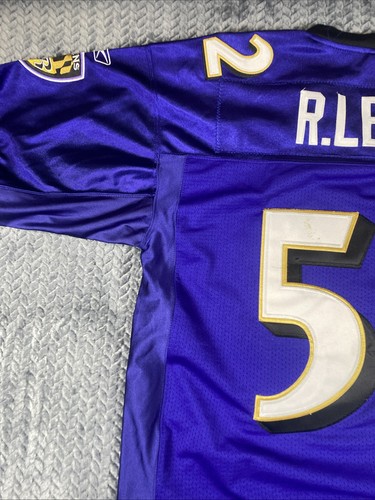 NFL Reebok Baltimore Ravens #52 R.Lewis Football Purple Jersey Size 52 - Picture 7 of 13