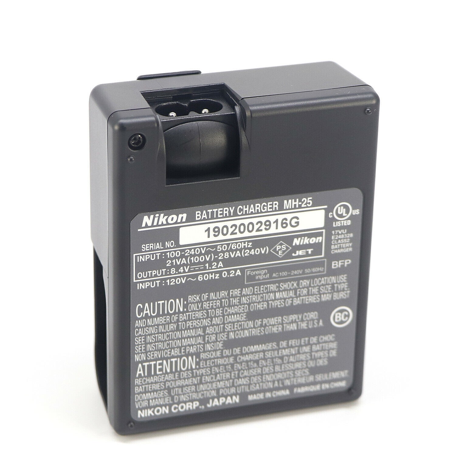 Original Nikon MH-25 Ladegerät EN-EL15 Akku D610 D7000 D7100 D800 D600 DE