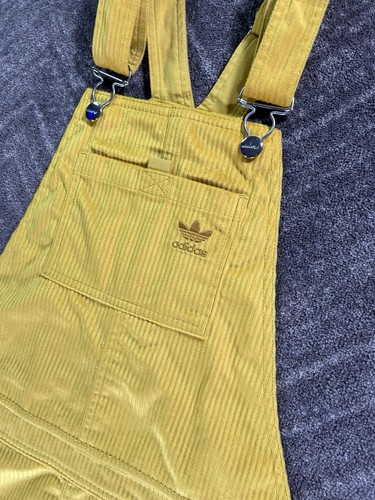 Salopette Adidas donna giallo velluto a coste mini abito salopette taglia small - Foto 8 di 15