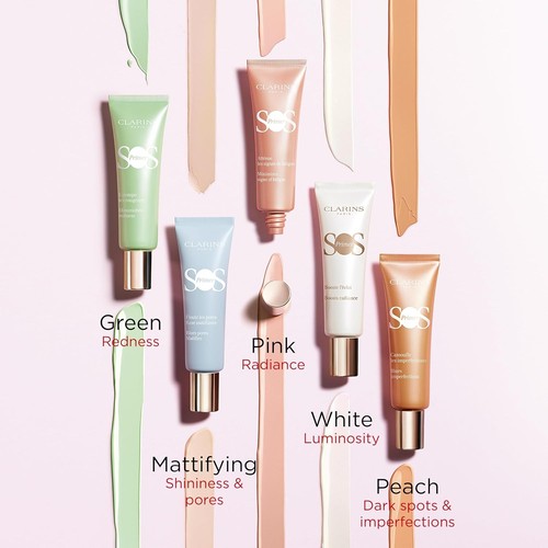 NEW Clarins SOS Primer Boosts Radiance Preps & Hydrates 1 OZ Choose Color - Picture 1 of 10