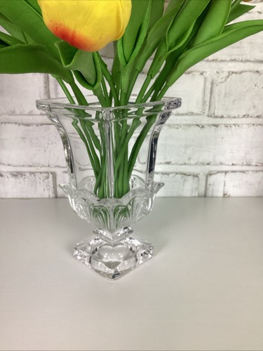 Shannon Crystal Deco Crystal Vase 7.25” Tall NEW in Box - Picture 5 of 13