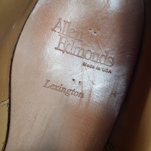 Allen Edmonds Lexington Cap Toe Derbys Men's Size 10.5 D Cognac - Picture 11 of 17