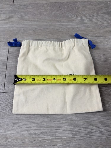 Louis Vuitton Dust Bag Avorio Autentico Portaoggetti Blu Coulisse 8”x7,5” - Foto 3 di 5