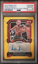 2023 PANINI PRIZM UFC SUPERSTAR AUTO GOLD PRIZM SEAN O’MALLEY 3/10 PSA 10  