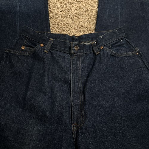 Vintage Levis 506-2014 Zipper Indigo Denim Blue Jean Size 27x36 Dark 1980s 80s - Picture 2 of 7
