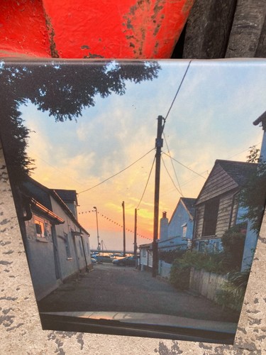 Impresión fotográfica en color Puesta de sol en The Lane West Mersea - 40 x 30 cm Colgante de pared - Imagen 2 de 3