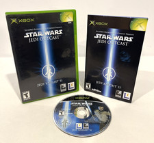 STAR WARS JEDI OUTCAST JEDI KNIGHT II MICROSOFT XBOX COMPLETE SET 2002 LUCASARTS