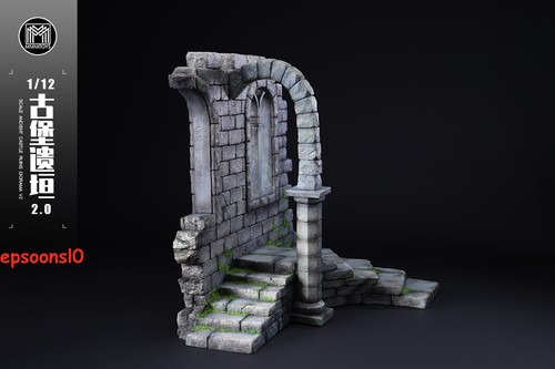 MMMToys 1/12 Scale Ancient Castle Ruins Diorama V2 Model Base Background Collect - Bild 9 von 20