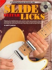 CP18358 - PROGRESSIVE SLIDE GUITAR LICKS By Brett Duncan *Excellent Condition*