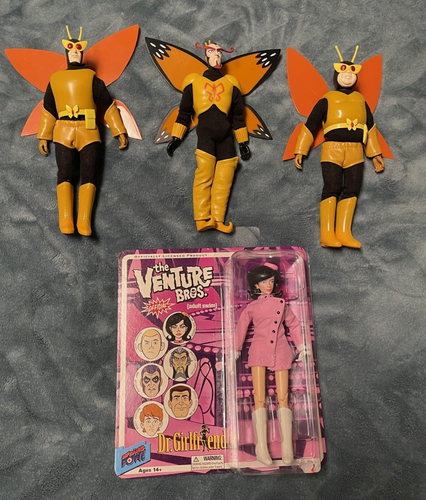 Venture Brothers 8" Figuren Monarch Henchmen Dr Girlfriend - siehe Beschreibung