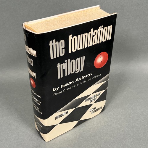 Vintage The Foundation Trilogy by Isaac Asimov 1951 Doubleday Book Club Edition - Foto 1 di 18