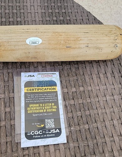 Shawn Green Game Used Autographed Bat 2000-2004 Los Angeles Dodgers COA JSA - Picture 7 of 9
