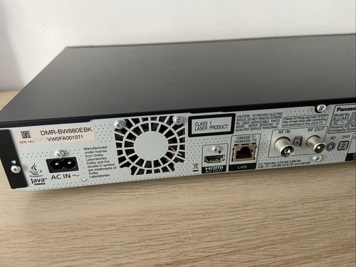Panasonic DMR-BW880 Blu-Ray Recorder Player Twin HD Tuner HDD + Remote - Picture 8 of 16