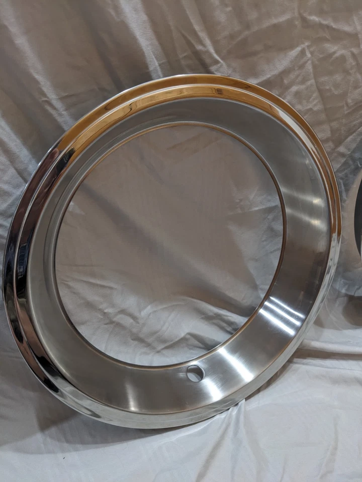 AMC AMX Javelin Rebel OEM originales 14" anillos de ajuste 1969 1970 1971 1972 1973 1974 Foto 4 de 4