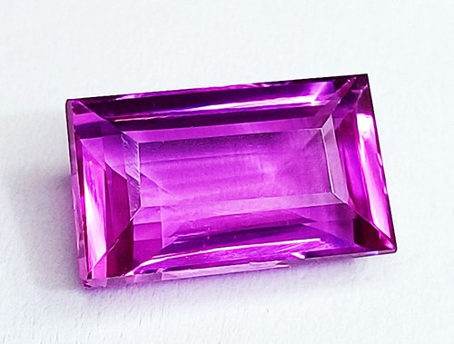 Natural Purple Tanzanite 10.40 Ct Baguette Shape Loose Gemstone Certified - Picture 6 of 6