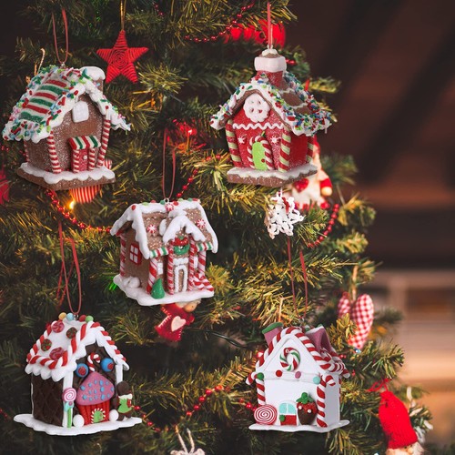 6 Pezzi Addobbi Casa Pan di Zenzero per Albero di Natale Pan di Zenzero Natale De... - Foto 5 di 7
