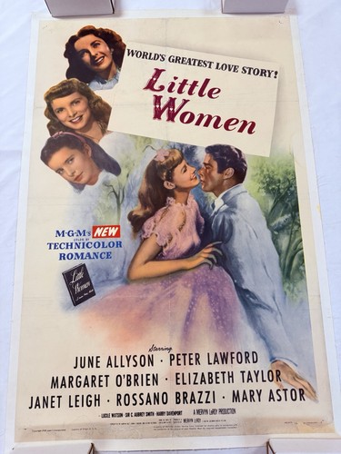 1949 Little Women Original 27x41 Movie Poster Elizabeth Taylor Mary Astor - Picture 1 of 7