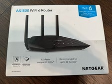 NETGEAR Nighthawk RAX10 Dual-Band Wi-Fi 6 AX1800 Router tested & working
