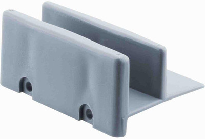 Prime-Line M 6192 Sliding Shower Door Bottom Guide, 1/2 In. Channel, Plastic Con