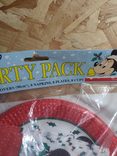 Deeko Disney Party Pack Años 80 Vintage Navidad Mickey Mouse Hecho en Reino Unido Nuevo  - Imagen 4 de 7