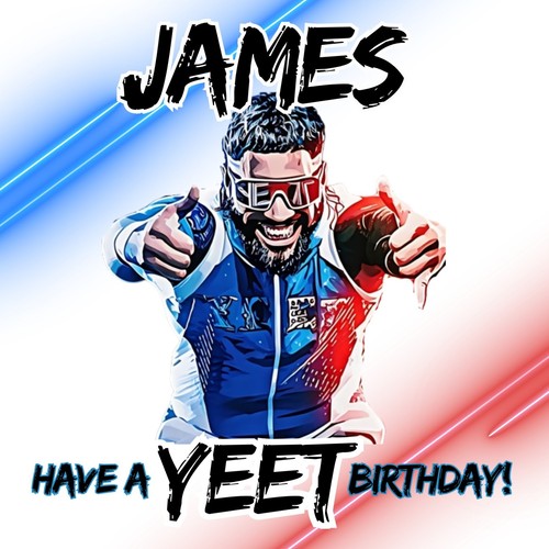 WWE Birthday Card - Jey Uso Champ Wrestling Card, Personalised WWE Card for Son - Picture 2 of 3