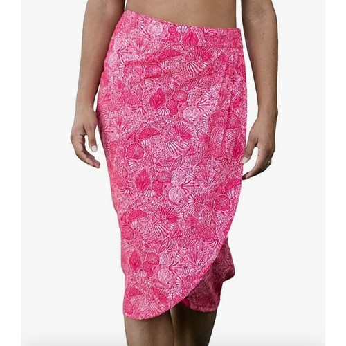 RipSkirt Hawaii Wickelrock XL Länge 3 Blumen Beachy Tropical Urlaub Kreuzfahrt